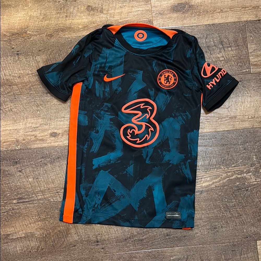 Nike Chelsea FC Blue and Orange Jersey
